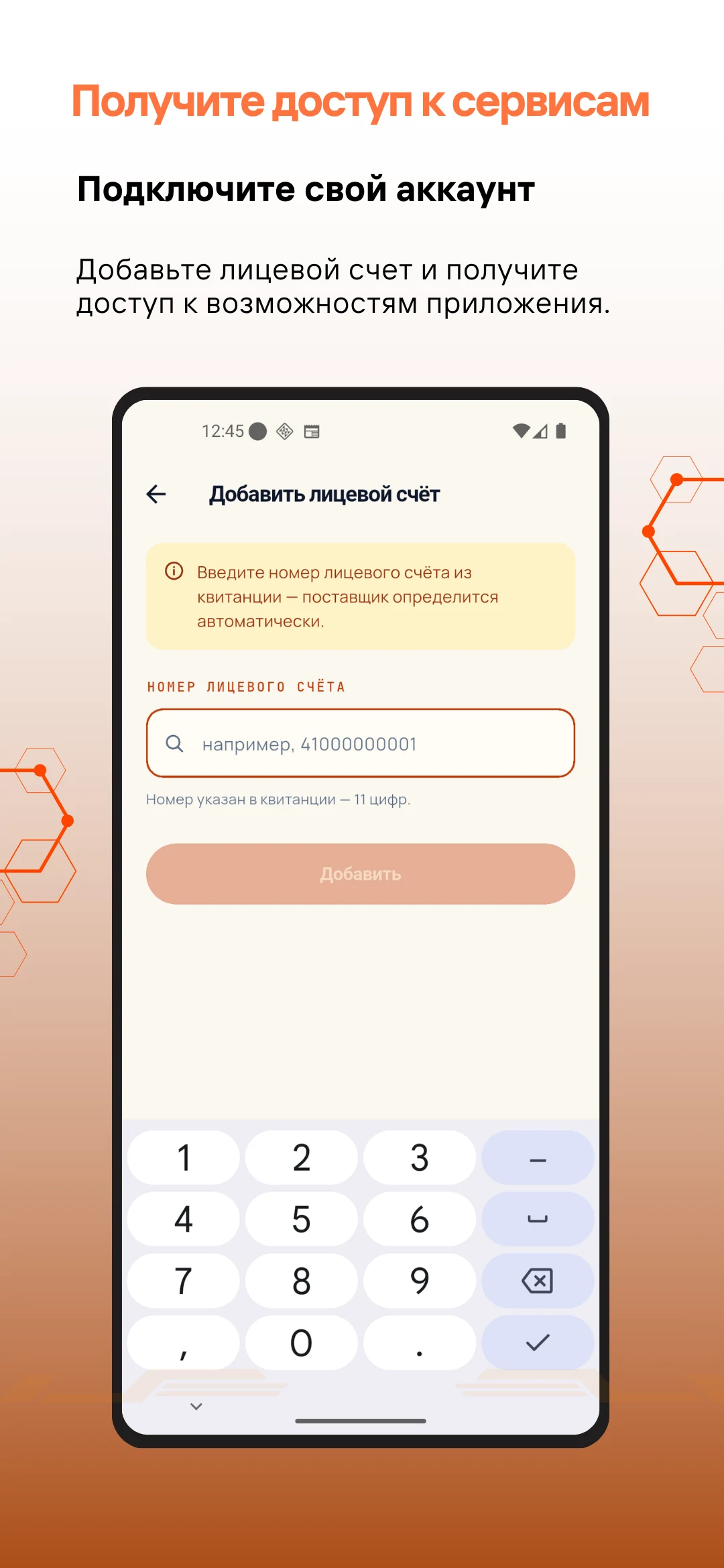 Tizmek Billing — экран 2